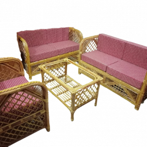 Five Seater  Sofa Set with Table for Your Home & Office - Handmade Sofa Set (With Cover And Form) বক্স বেনি সেট সোফা